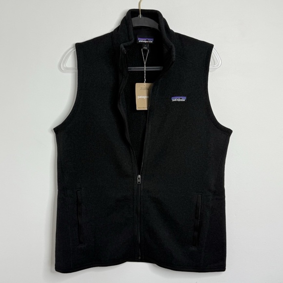 Patagonia Better Sweater Womens Sz L Full Zip Vest Black NWT $119 Gorpcore - Picture 1 of 12